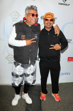 George Lopez, Michael Pena, Lakewood Golf Kulübü 'nde 16. Geleneksel George Lopez Ünlüleri Golf Klasiği' nde 1 Mayıs 2023 'te Burbank, CA