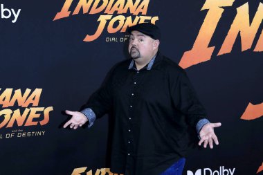 LOS ANGELES - 14 Haziran: Gabriel Iglesias Indiana Jones 'ta ve Kaderin Kader Kaderi Kader Kaderi' nin Kader Kaderi, 14 Haziran 2023 'te Los Angeles, CA