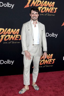 LOS ANGELES - 14 Haziran: Matt McLean Indiana Jones 'da ve Kaderin Kader Kaderi Kader Kaderi Kaderi' nde 14 Haziran 2023 'te Los Angeles, CA