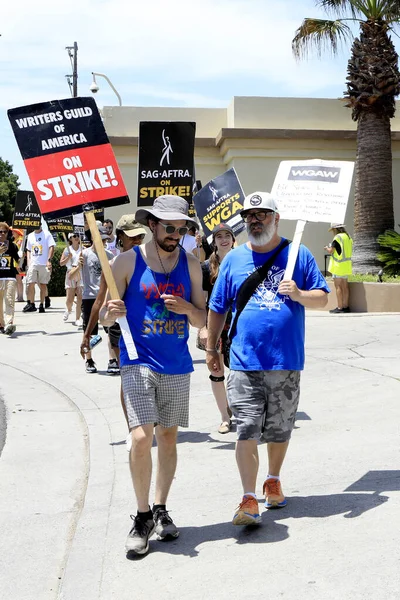 Los Angeles Agosto Paramount Sag Aftra Wga Strike Fuori Dai — Foto Stock
