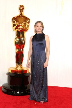 Jodie Foster, 10 Mart 2024 'te Los Angeles' taki Dolby Tiyatrosu 'ndaki 96. Akademi Ödülleri' ne geldi.