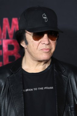 LOS ANGELES - 12 Şubat 2024 'te Westwood, CA' da Village Theater 'daki Madame Web galasında Gene Simmons