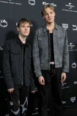 LOS ANGELES - 4 Şubat 2024 tarihinde Los Angeles, CA 'da Nya Stüdyoları' nda düzenlenen Universal Müzik Grubu Grammy 'de NOTD, Tobias Danielsson, Samuel Brandt