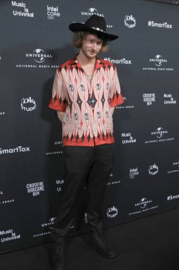 LOS ANGELES - FEB 4:  Yung Gravy, Matthew Raymond Hauri at the Universal Music Group Grammy After Party at the Nya Studios West on February 4, 2024 in Los Angeles, CA clipart
