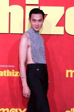 LOS ANGELES - 9 Nisan: aktör Duy Nguyen The Sympathizer HBO Premiere Screening at the Paramount Theater at Los Angeles, CA