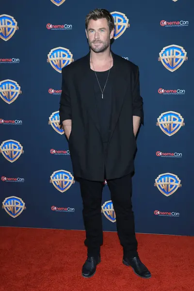 Aktor Chris Hemsworth Warner Brothers Cinemacon Press Line Caesar Palace — Zdjęcie stockowe