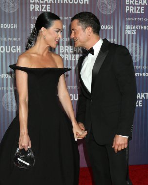 LOS ANGELES, ABD - 13 Nisan: Katy Perry, Orlando Bloom, 13 Nisan 2024 'te Los Angeles' ta Akademi Sinema Müzesi 'nde düzenlenen 10.