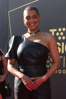 LOS ANGELES, ABD - 18 Nisan 2024 TCM Klasik Film Festivali Açılış Gecesinde Jacqueline Stewart - 18 Nisan 2024 tarihinde Los Angeles, CA 'da bulunan TCL Çin Tiyatrosu IMAX' ta 