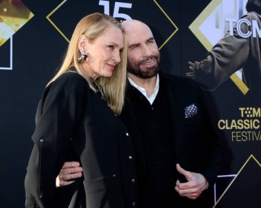 LOS ANGELES, ABD - Uma Thurman, John Travolta, 2024 TCM Klasik Film Festivali Açılış Gecesi - 18 Nisan 2024 tarihinde TCL Çin Tiyatrosu IMAX 'ta 