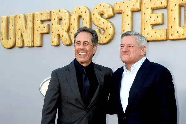 Los Angeles Usa April Jerry Seinfeld Ted Sarandos Unfrosted Premiere — Stock Photo, Image