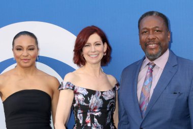 LOS ANGELES, ABD - 2 Mayıs 2024: Carra Patterson, Carrie Preston, Wendell Pierce Paramount Stüdyoları 'ndaki CBS Sonbahar Önizleme Partisi' nde 2 Mayıs 2024, Los Angeles, CA