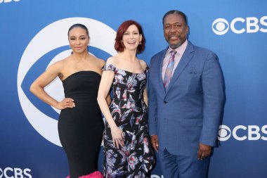 LOS ANGELES, ABD - 2 Mayıs 2024: Carra Patterson, Carrie Preston, Wendell Pierce Paramount Stüdyoları 'ndaki CBS Sonbahar Önizleme Partisi' nde 2 Mayıs 2024, Los Angeles, CA