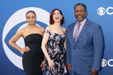 LOS ANGELES, ABD - 2 Mayıs 2024: Carra Patterson, Carrie Preston, Wendell Pierce Paramount Stüdyoları 'ndaki CBS Sonbahar Önizleme Partisi' nde 2 Mayıs 2024, Los Angeles, CA