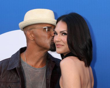 LOS ANGELES, ABD - 2 Mayıs 2024: Shemar Moore, Jesiree Dizon Paramount Stüdyoları CBS Sonbahar Önizleme Partisi 'nde 2 Mayıs 2024, Los Angeles, CA