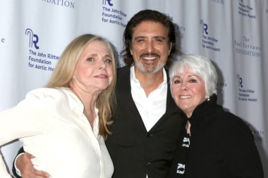 LOS ANGELES, USA - MAY 9, 2024:  Priscilla Barnes, Ted Monte, Joyce DeWitt at the John Ritter Foundation Evening From the Heart Gala at the Sunset Room on May 9, 2024 in Los Angeles, CA clipart