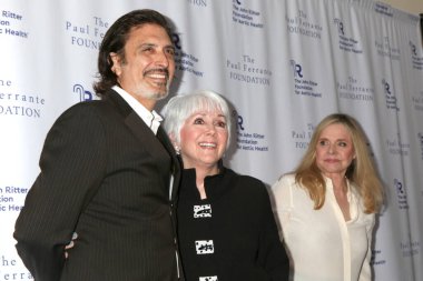 LOS ANGELES, USA - MAY 9, 2024:  Ted Monte, Joyce DeWitt, Priscilla Barness at the John Ritter Foundation Evening From the Heart Gala at the Sunset Room on May 9, 2024 in Los Angeles, CA clipart