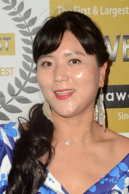 LOS ANGELES, ABD - 3 Mayıs 2024: Liz Kim, Los Angeles, CA 'da 3 Mayıs 2024 tarihinde Barnsdall Galeri Tiyatrosu' nda düzenlenen 15.