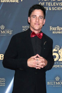 LOS ANGELES - JUN 7:  Mike Manning arrives at the 51st Daytime Emmy Awards - Arivals at the Bonaventure Hotel on June 7, 2024 in Los Angeles, C clipart