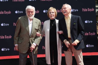 LOS ANGELES, USA - JUNE 20, 2024:  Dick Van Dkye, Carol Burnett, Bob Mackie at the Carol Burnett Hand And Footprint Ceremony  at the TCL Chinese Theater IMAX on June 20, 2024 in Los Angeles, CA