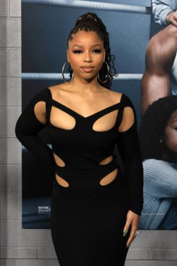 LOS ANGELES, ABD - 28 Şubat 2024: CREED III Los Angeles Premiere 'de Chloe Bailey TCL Çin Tiyatrosu' nda 28 Şubat 2023 tarihinde Los Angeles, C