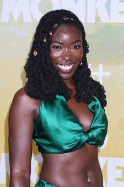 LOS ANGELES, ABD - 12 Ağustos 2024: Aba Arthur, Bad Monkey Apple TV + World Premiere 'de 12 Ağustos 2024' te Westwood, CA
