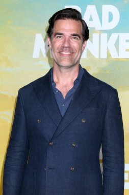 LOS ANGELES, ABD - 12 Ağustos 2024: Rob Delaney, Bad Monkey Apple TV + World Premiere 'de 12 Ağustos 2024' te Westwood, CA