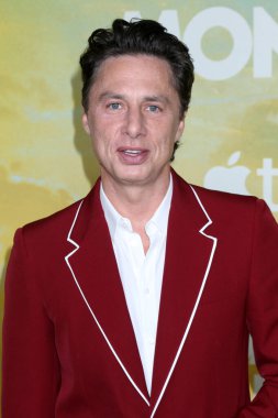 LOS ANGELES, ABD - 12 Ağustos 2024: Zach Braff, Bad Monkey Apple TV 'de ve 12 Ağustos 2024' te Westwood, CA 'da çekiç müzesinde dünya prömiyeri