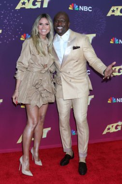 LOS ANGELES, ABD - 20 Ağustos 2024: Heidi Klum, Terry Crews Amerika 'nın Yetenek Gösterisi Kırmızı Halı 20, 2024' te Hotel Dena 'da 20 Ağustos 2024' te, Pasadena, CA