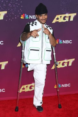 LOS ANGELES, USA - AUGUST 20, 2024:  Bboy Samuka at the America's Got Talent Live Show Red Carpet Aug 20, 2024 at the Hotel Dena on August 20, 2024 in Pasadena, CA clipart