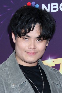 LOS ANGELES, ABD - 27 AĞUSTOS 2024: Sam Huang 27 Ağustos 2024 tarihinde Pasadena, CA 'da bulunan Hotel Dena' daki Amerika 'nın Yetenek Gösterisi Kırmızı Halısında