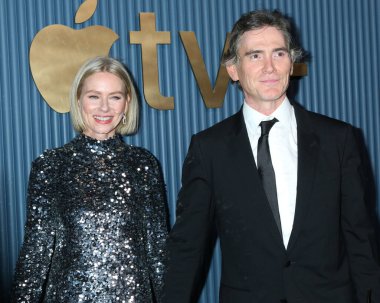 LOS ANGELES, ABD - 15 Eylül 2024: Naomi Watts, Billy Crudup Apple TV + Emmy Party Mother Wolf 'taki Kırmızı Halı 15 Eylül 2024' te, CA