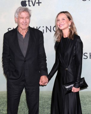 LOS ANGELES, ABD - 8 Ekim 2024: Harrison Ford, Calista Flockhart Pasifik Tasarım Merkezi 'nde 2.