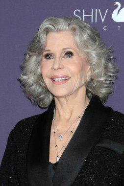 LOS ANGELES, ABD - 24 Ekim 2024: Jane Fonda, Beverly Hilton Hotel 'de 2024 WIF Onurlandırması, 24 Ekim 2024, Beverly Hills, CA