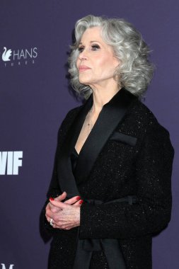 LOS ANGELES, ABD - 24 Ekim 2024: Jane Fonda, Beverly Hilton Hotel 'de 2024 WIF Onurlandırması, 24 Ekim 2024, Beverly Hills, CA