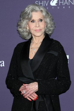 LOS ANGELES, ABD - 24 Ekim 2024: Jane Fonda, Beverly Hilton Hotel 'de 2024 WIF Onurlandırması, 24 Ekim 2024, Beverly Hills, CA