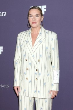 LOS ANGELES, ABD - 24 Ekim 2024: Kate Winslet, Beverly Hilton Hotel 'de 2024 WIF Onurlandırması, 24 Ekim 2024, Beverly Hills, CA