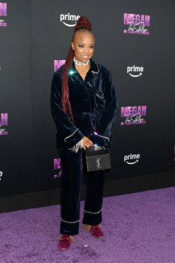 LOS ANGELES, ABD - 30 Ekim 2024: Nneka Onuorah at the Megan Thee Stallion: In His Words premimiere at the TCL Chinese Theater IMAX 30 Ekim 2024, Los Angeles, CA