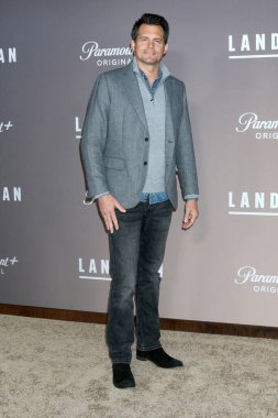 LOS ANGELES, USA - NOVEMBER 12, 2024:  Kristoffer Polaha at the Landmark Paramount+ Series Premiere at Paramount Theater on November 12, 2024 in Los Angeles, CA clipart