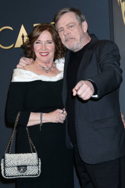 LOS ANGELES, USA - NOVEMBER 17, 2024:  Marilou York, Mark Hamill at the 2024 Governors Awards at Dolby Ballroom on November 17, 2024 in Los Angeles, CA clipart