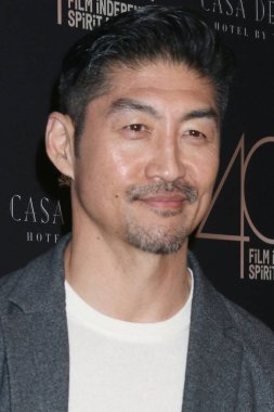 LOS ANGELES, ABD - 4 Ocak 2025: Brian Tee Santa Monica, CA 'da 4 Ocak 2025 tarihinde Casa Del Mar' da düzenlenen 2025 Spirit Awards Nomine Brunch 'ta