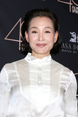 LOS ANGELES, ABD - 4 Ocak 2025: Joan Chen, Santa Monica, CA 'da 4 Ocak 2025 tarihinde Casa Del Mar' da düzenlenen 2025 Spirit Awards Nomine Brunch 'ta