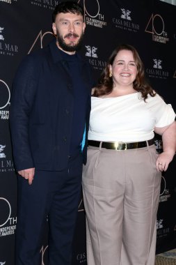 LOS ANGELES, USA - JANUARY 4, 2025:  Richard Gadd, Jessica Gunning at the 2025 Spirit Awards Nominees Brunch at Casa Del Mar on January 4, 2025 in Santa Monica, CA clipart