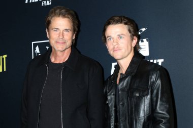 Rob Lowe, oğlu John Owen Lowe Los Angeles 'ta 30 Ocak 2025' te Los Angeles 'taki Regal Theater' daki Grace Point galasında.