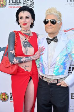 Adrien Skye, Corey Feldman at the 6th Jam For Janie Grammy Awards Viewing Party at Hollywood Palladium on February 2, 2025 in Los Angeles, CA clipart