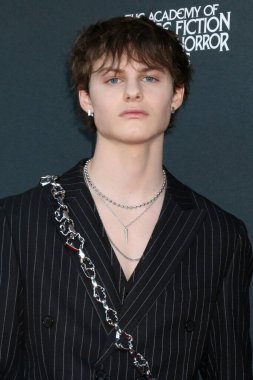 Cameron Crovetti, Saturn Ödülleri 'nde 2 Şubat 2025' te Universal Hilton Oteli 'ne geldi.