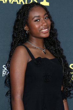 Calah Lane 2025 Saturn Ödülleri 'nde Universal Hilton Oteli' ne 2 Şubat 2025 'te Los Angeles, CA