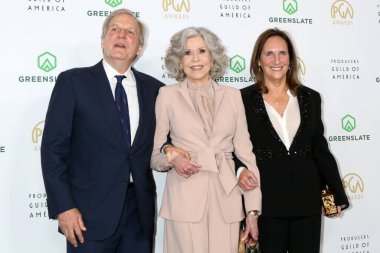 Douglas Wick, Jane Fonda, Lucy Fisher 2025 Producers Guild Awards Century Plaza Hotel 'de 8 Şubat 2025' te Century City, CA