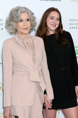 Jane Fonda, Hannah Rosenberg Century Plaza Hotel 'de 2025 Producers Guild Ödülleri' nde 8 Şubat 2025 'te Century City, CA