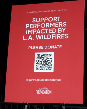 Los Angeles 'ta 20 Şubat 2025' te Shrine Fuar Salonu 'nda 31. Yıllık Sinema Oyuncuları Loncası Medya Önizlemesinde Los Angeles Wilfire Mağdurlarını Destekleyecek QR Kanunu