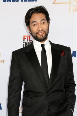 Shinnosuke Abe, Santa Monica, CA 'da 22 Şubat 2025' te Beach 'teki 2025 Bağımsız Ruh Ödülleri' nde.